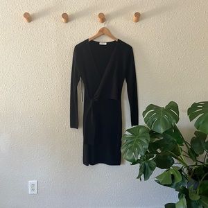 Babaton sweater dress. Size S. Color black. New with tags on.